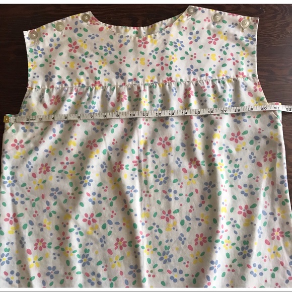 vintage handmade floral house dress medium large - Picture 5 of 7